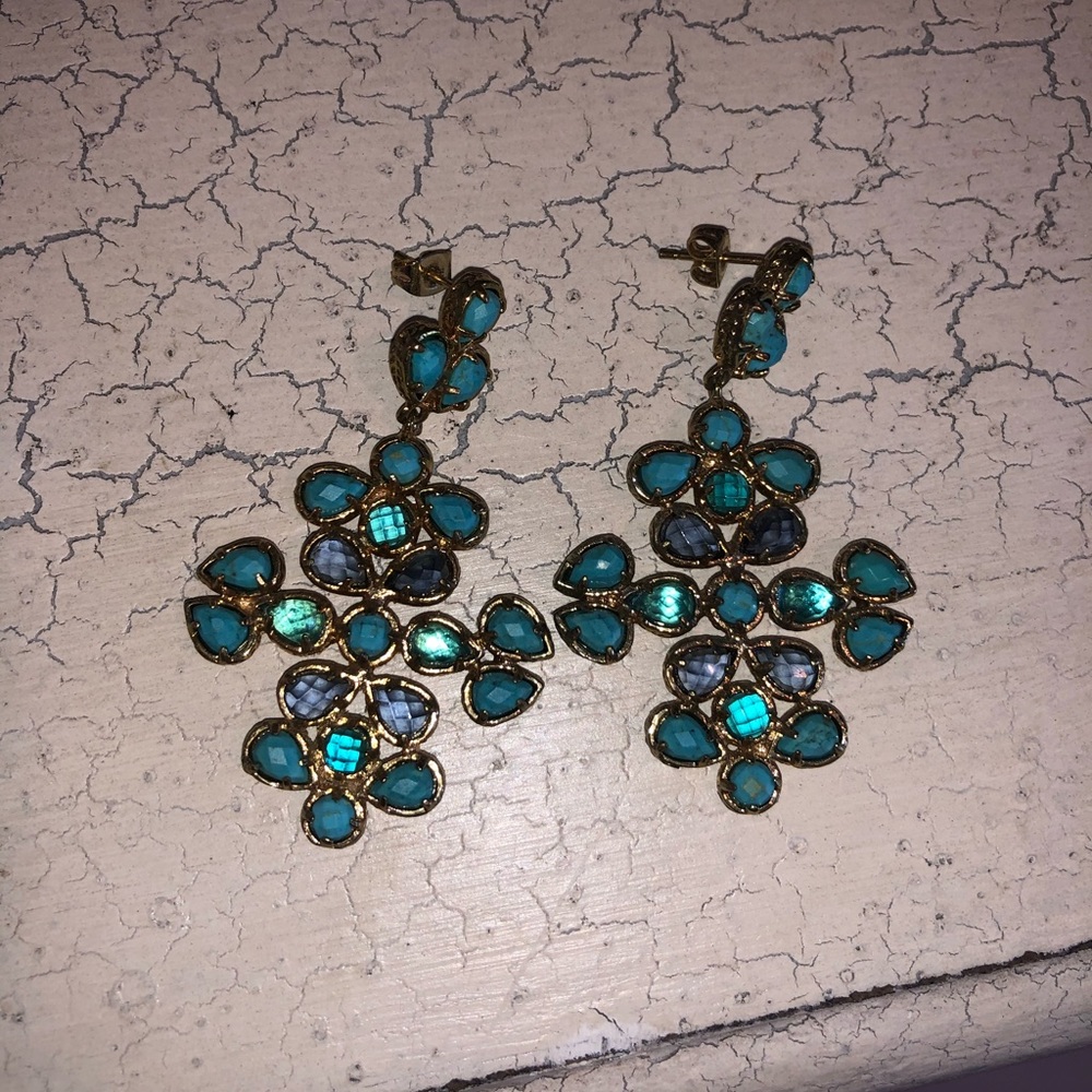 Kendra Scott Blue dangle earrings